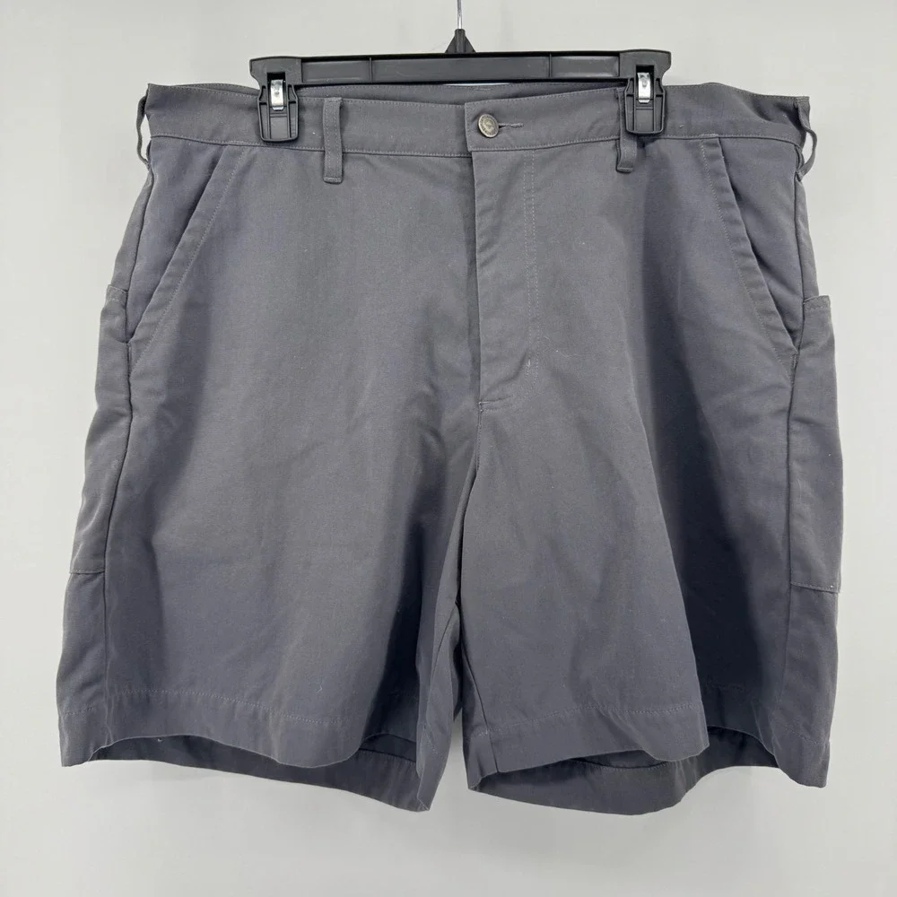 Patagonia Mens Gray Nylon Canvas Hiking Utility Shorts Size‎ 38 Regular